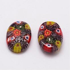 Handgefertigte Millefiori Glas Cabochons LAMP-G121-59