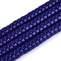 Непрозрачные сплошные цветные стеклянные бусины&nbsp;GLAA-N026-3x6mm-09