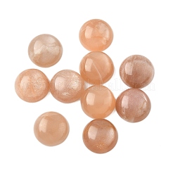 Natürliche Pfirsich-Mondstein-Cabochons G-S398-01B-01