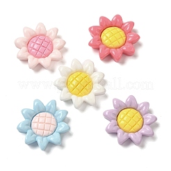 Sonnenblumen Harz Decoden Cabochons RESI-Q231-07