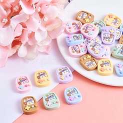 30 stücke spielkonsole schleim opak harz cabochons flatback cartoon spiel schleim harz charms bunte cartoon verschönerung cabochon für diy handwerk scrapbooking telefonhülle dekor JX286A