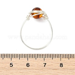 Кольца на палец из натурального янтаря&nbsp;RJEW-JR01040
