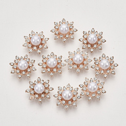 Legierung Strass-Cabochons X-PALLOY-T066-16KC