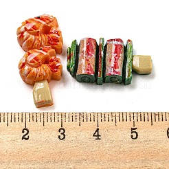 Undurchsichtige Decoden-Cabochons aus Kunstharzimitat für Lebensmittel CRES-H002-01D
