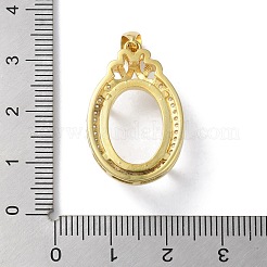Gestellbeschichtung 925 Sterlingsilber Mikropflaster klare Zirkonia Anhänger Cabochon Fassungen STER-NH0001-43G