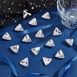 100 Stück Acryl-Strass-Cabochons mit spitzer Rückseite TACR-OC0001-11