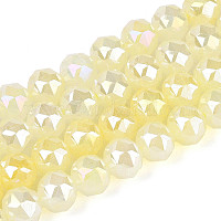 Антикоррозийные гальванические стеклянные бусины&nbsp;GLAA-N064-8mm-02