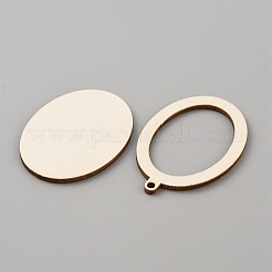 Holzanhänger Cabochon-Fassungen DIY-WH0453-05H