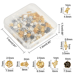 160 Stück Legierungs-Cabochons MRMJ-OC0001-66
