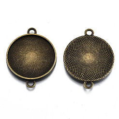 Einstellungen für Cabochon-Steckverbinder aus tibetischer Legierung TIBE-S322-009AB-NR