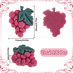100 Stück Herbstmotiv Resin Decoden Cabochons CRES-SC0002-96