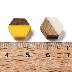 Cabochons aus Harz und Walnuss CRES-R460-01