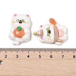 Katzenmotiv Harz Cabochons CRES-E003-04