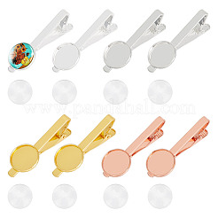 DIY-Set zur Herstellung einer leeren Krawattenklammer mit Kuppel DIY-DC0002-24
