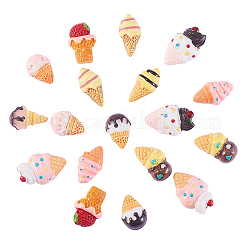 50 Stück 10 Stile Harz-Decoden-Cabochons RESI-CJ0001-230