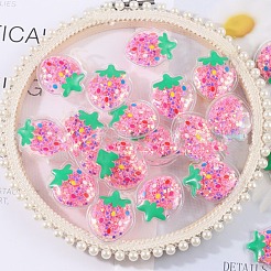 Transparente PVC-Kunststoff-Cabochons JX139A-02