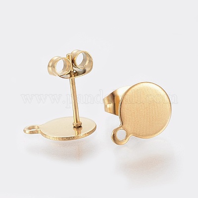 Placage Ionique Ip Accessoires De Boucles D Oreilles En Acier