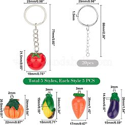 Наборы для самостоятельного изготовления брелоков на тему овощей DIY-NB0004-62