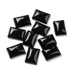 Cabochons aus natürlichem schwarzem Onyx G-P513-05C-01