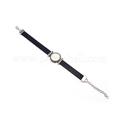 PU-Armband Lederband machen AJEW-TAC0034-01B