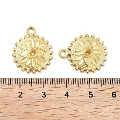 304 Edelstahl Anhänger Strass Fassungen STAS-P364-02G
