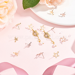 60 шт. 6 шт. фурнитура для сережек-гвоздиков из нержавеющей стали 201 STAS-DC0010-27