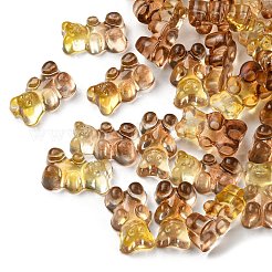 Zweifarbige transparente Acryl-Cabochons HJEW-TAC0007-01B