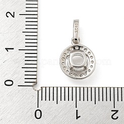 925 Sterling Silber Anhänger Fassungen STER-B005-20P
