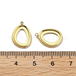 Ionenplattierung (IP) 304 Edelstahl Anhänger Cabochon-Einstellungen STAS-G347-12G