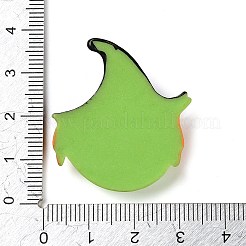 Monster mit Hexenhut Halloween undurchsichtige Harz Decoden Cabochons RESI-R446-01T