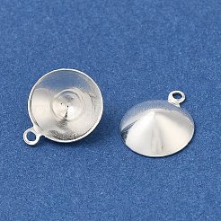 Ionenplattierung (IP) 304 Edelstahl Anhänger spitze Rückseite Strass-Einstellungen STAS-U025-05B-S