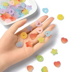 50 Stück 10 Arten Harz Cabochons CRES-YW0001-26