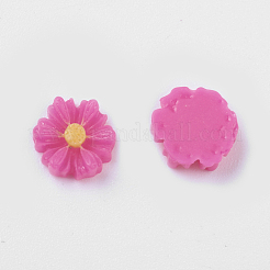 Gemischten Harz Blume Cabochon X-CRES-B3029-M