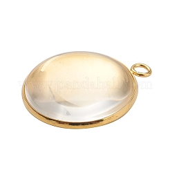 200 Stück transparente Glascabochons GGLA-YW0001-03