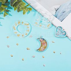 2200 Stück Cabochons aus Legierung und Messing mit Ozeanmotiven MRMJ-OC0002-58
