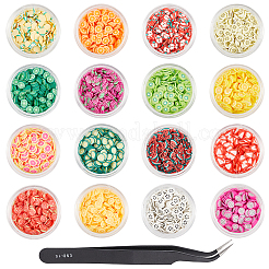 Obst-Thema handgemachte Polymer Clay Nail Art Dekoration CLAY-NB0001-22