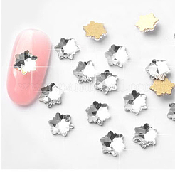 Flach zurück Glas Strass Cabochons MRMJ-T009-049F