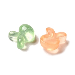 Transparente Decoden-Cabochons aus Harz mit Glitzerpulver RESI-E053-08D