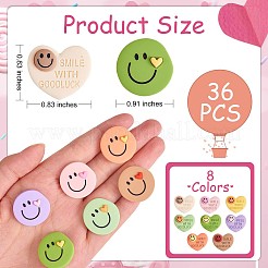 32pcs 16 Arten undurchsichtige nette Harzcabochons JX230A