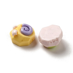 Wirbel mit Stern-Decoden-Cabochons aus undurchsichtigem Harz RESI-D009-01