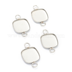 Anlaufgeschützte Cabochon-Anschlussfassungen aus Edelstahl 304 STAS-H143-28P