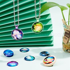 Glas cabochons GGLA-R040-25mm-01