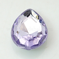 Acryl-Strass-Spitze zurück Cabochons GACR-DJ0-13x18mmC-M