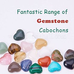 18 Arten natürliche / synthetische Edelstein Cabochons G-PH0029-03