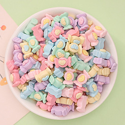 Undurchsichtige Decoden-Cabochons aus Kunstharzimitat für Lebensmittel RESI-K027-16