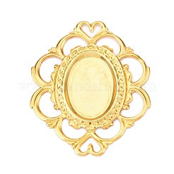 Cabochon-Anschlussfassungen aus Eisenfiligran IFIN-N011-03G