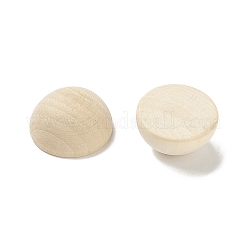 (defekter Restposten: Holzstruktur und Riss) unbehandelte Naturholz-Cabochons WOOD-XCP0001-68