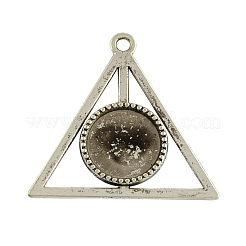 Eule vintage tibetischen Stil Legierung Lesezeichen cabochon Fassungen TIBEP-322-AS-LF