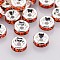 Rondelle Silver Brass Grade A Rhinestone Spacer Beads, Straight Flange, Hyacinth, 6x3mm, Hole: 1mm