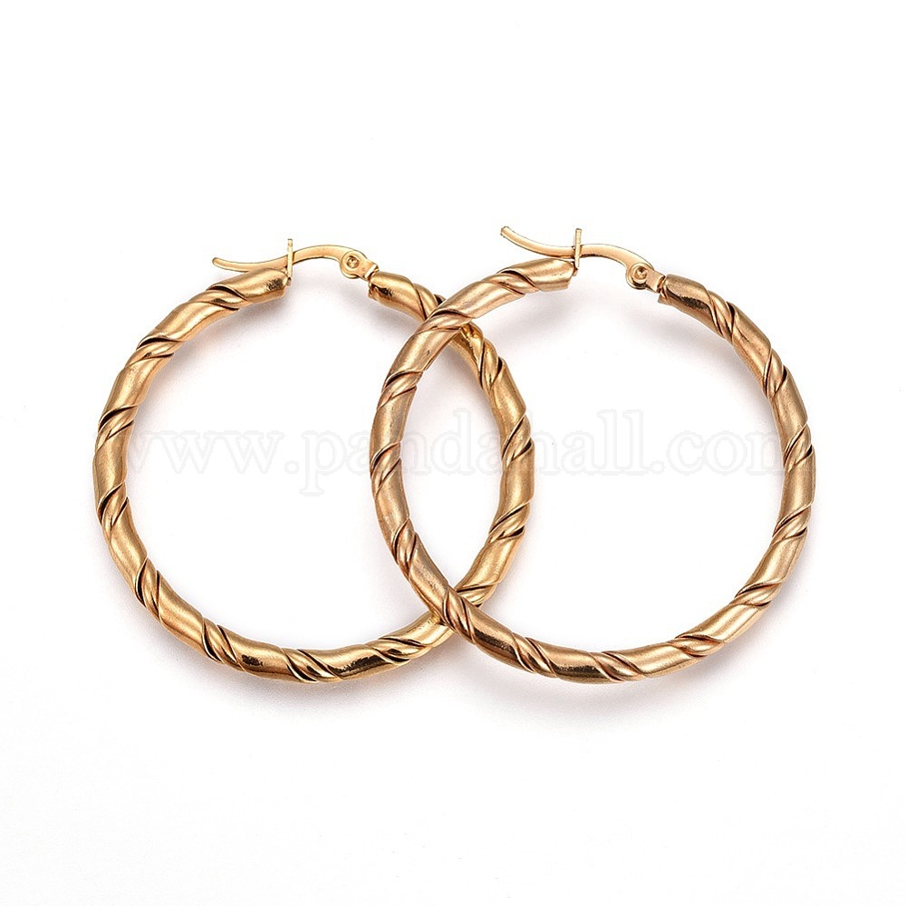 Wholesale Stainless Steel Hoop Earrings Pandahall